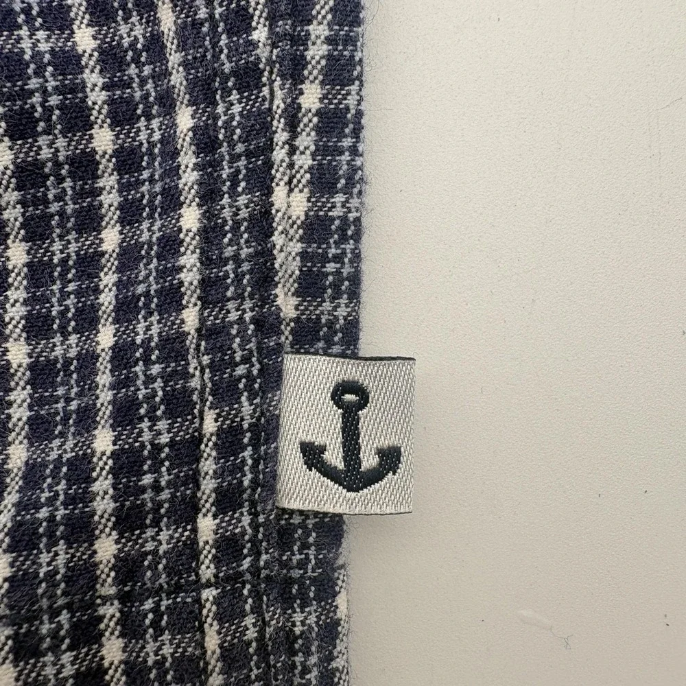 Vintage Gymboree Overall Boys 6-12 Months Blue Check Dog Sailboat Nautical